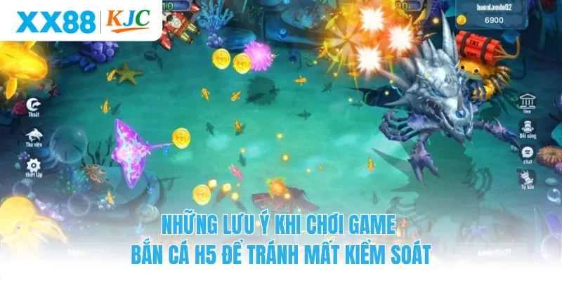 Những lưu ý khi chơi game bắn cá H5 để tránh mất kiểm soát