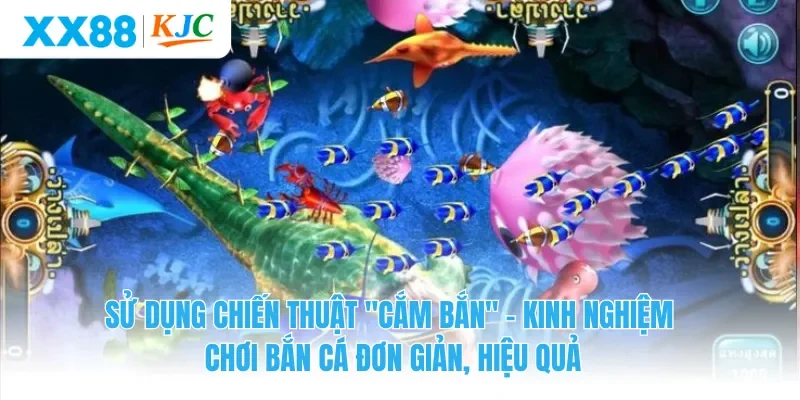 Sử dụng chiến thuật "cắm bắn" - Kinh nghiệm chơi bắn cá 